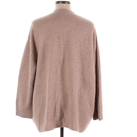 NEW Quince 100% Cashmere Oversized Boyfriend Super Soft Cardigan Mink Pink XS - Picture 3 of 8